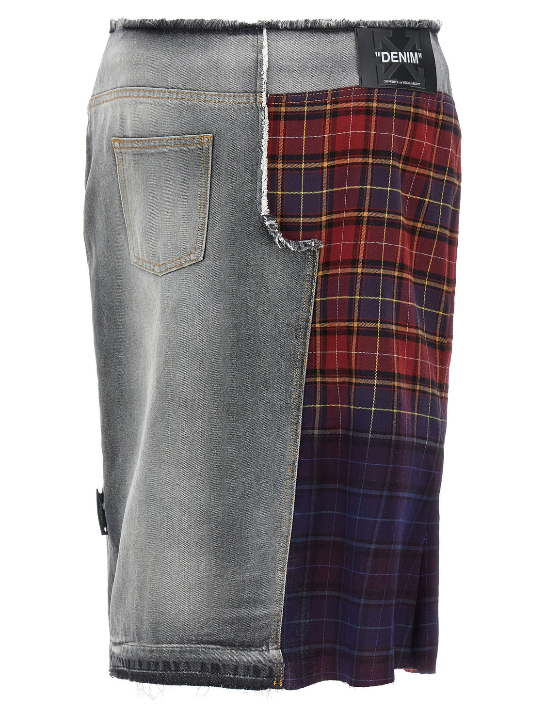 Multicolor Cotton Midi Skirt