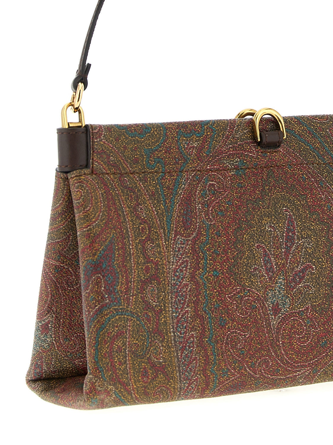 Brown Pvc Clutch Bag