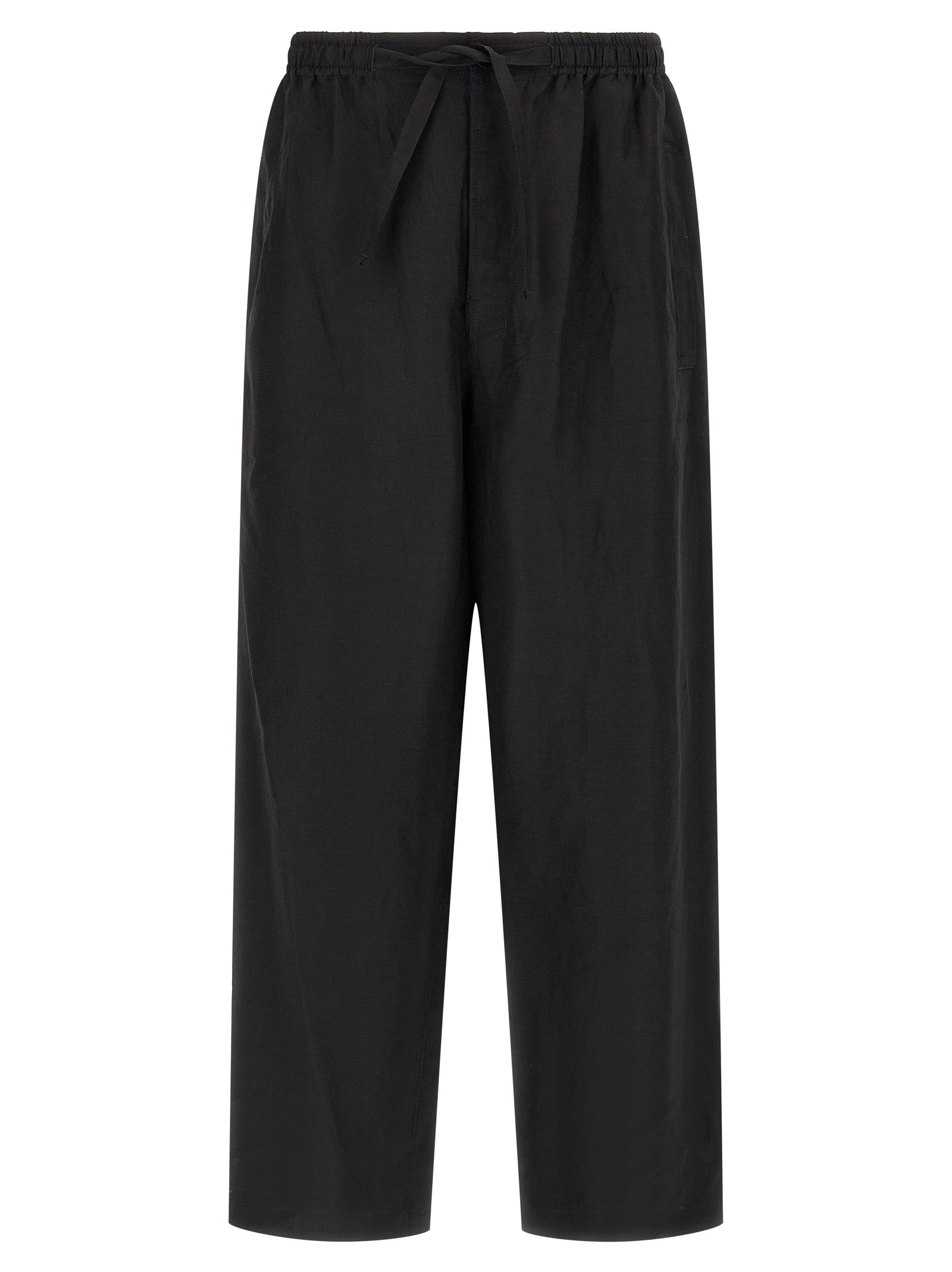 Black Linen Casual Pants