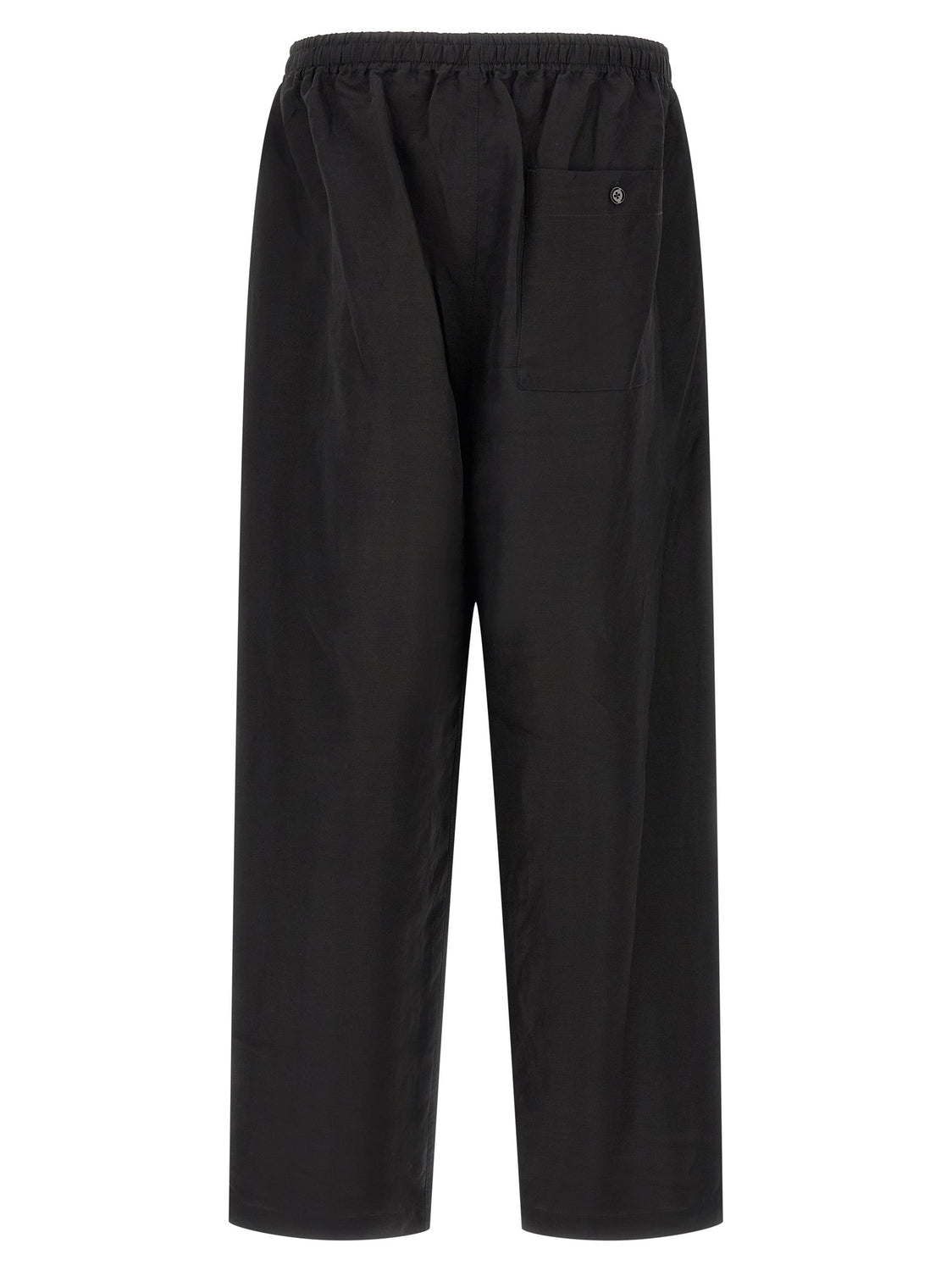 Black Linen Casual Pants