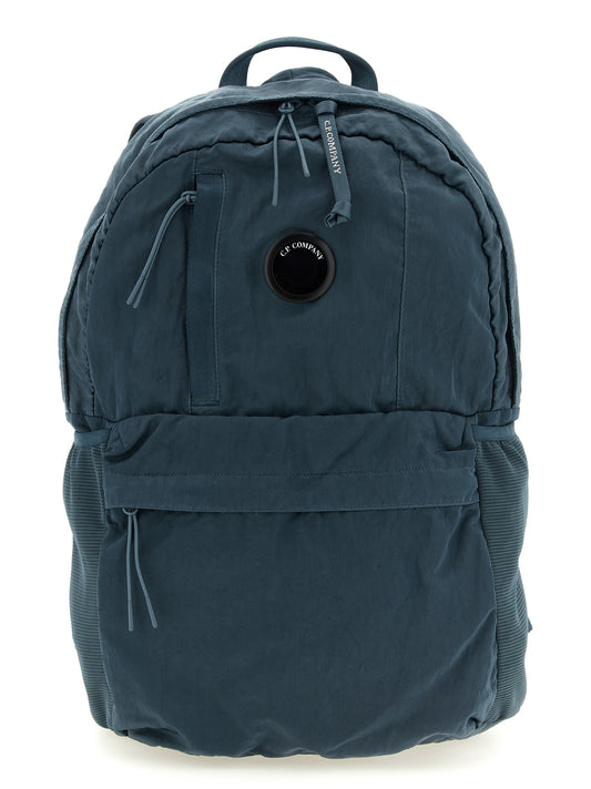 Blue Polyamide Backpack