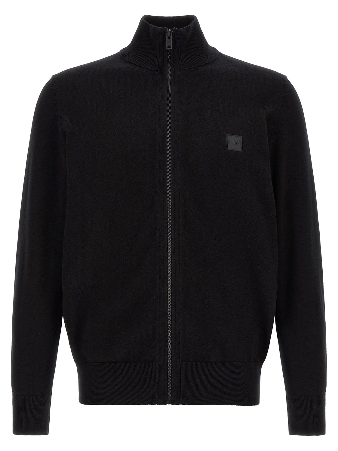 Black Cotton Cardigan