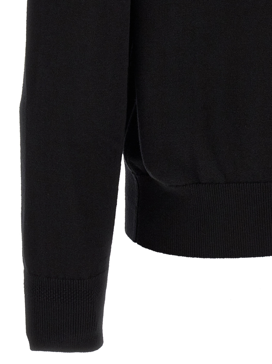 Black Cotton Cardigan
