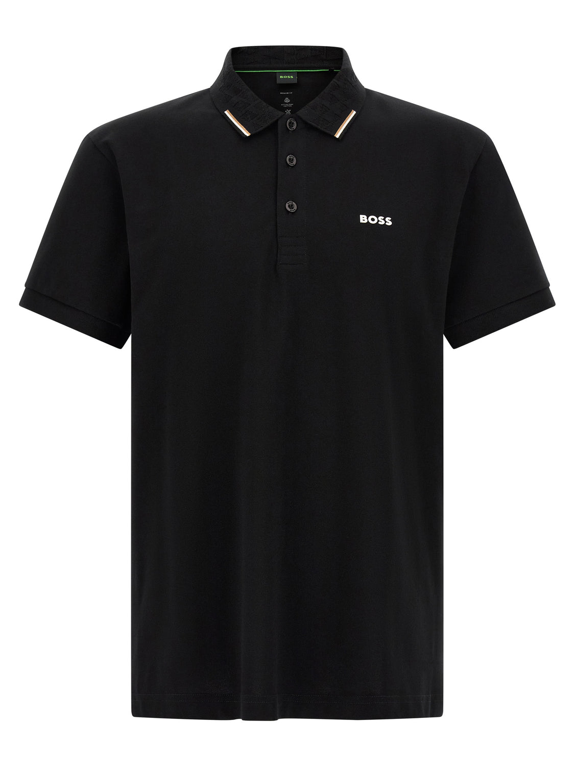 Black Cotton Polo Shirt