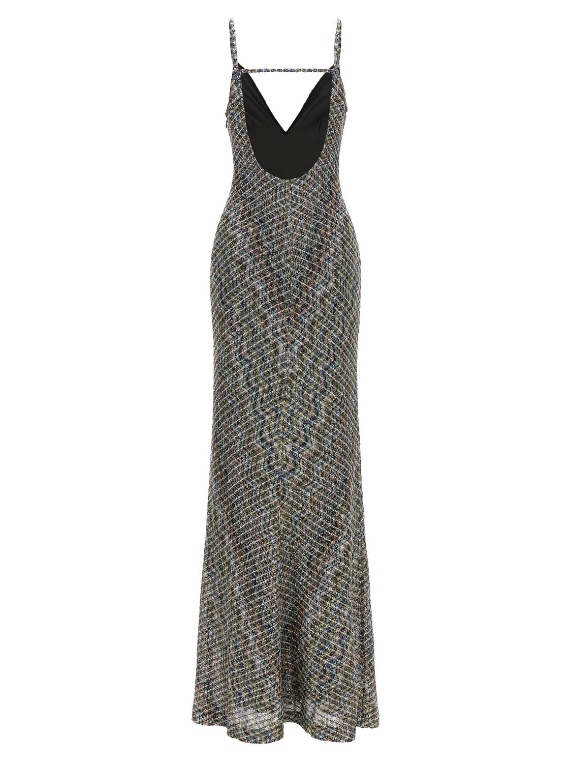 Multicolor Viscose Long Dress