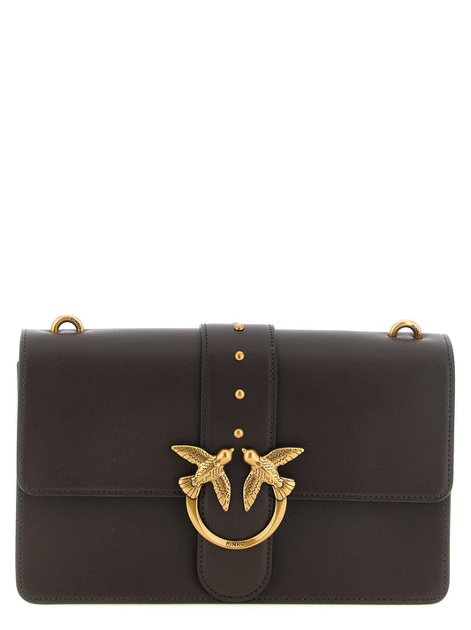 Brown Calfskin Crossbody Bag