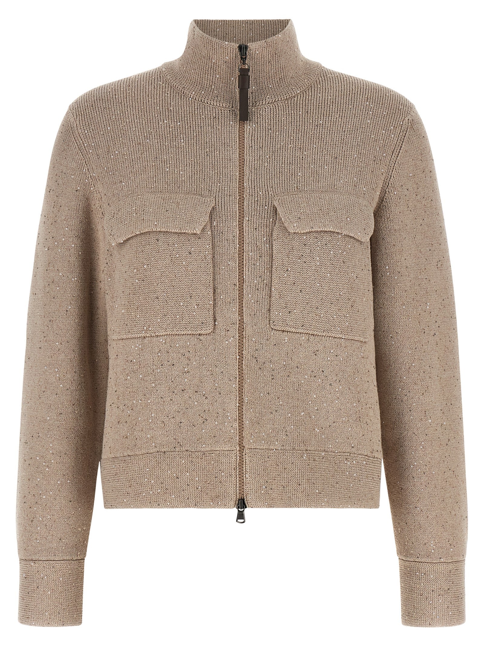 Beige Cotton Cardigan