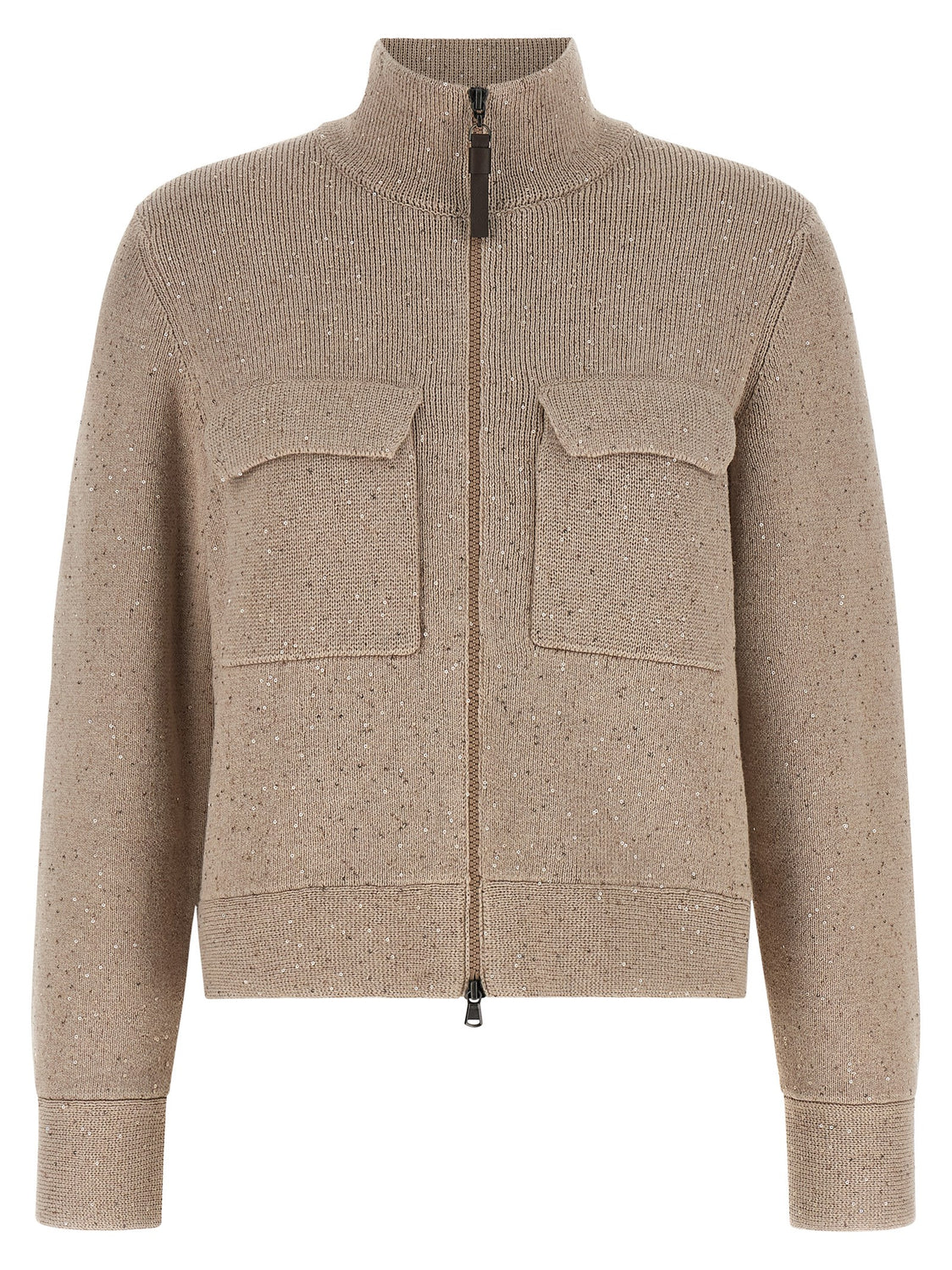 Beige Cotton Cardigan