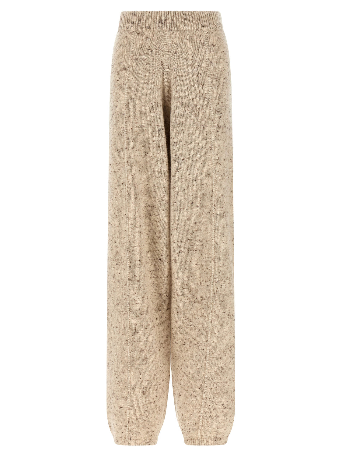 Beige Wool Athletic Pants