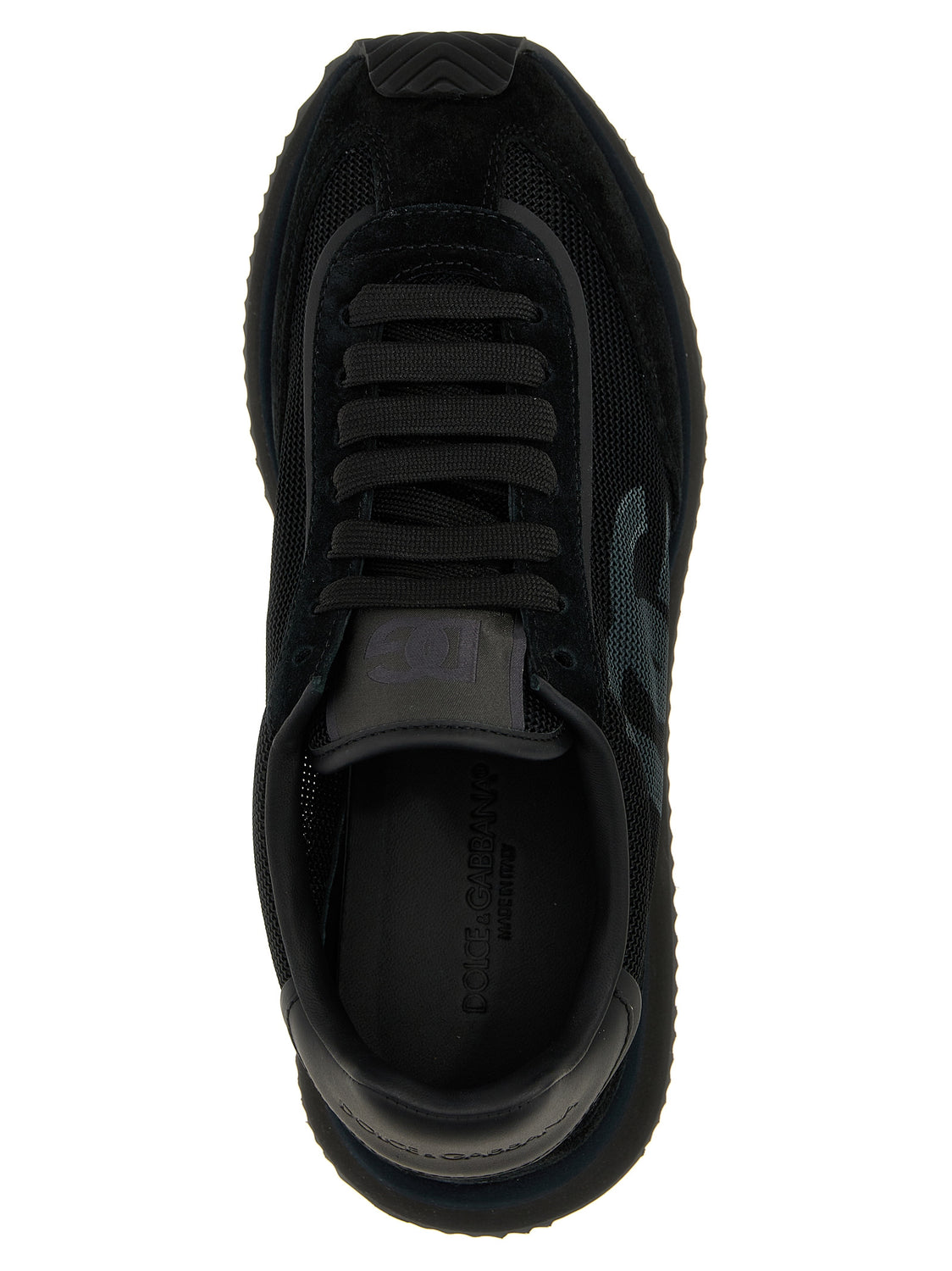 Black Calfskin Athletic Sneakers