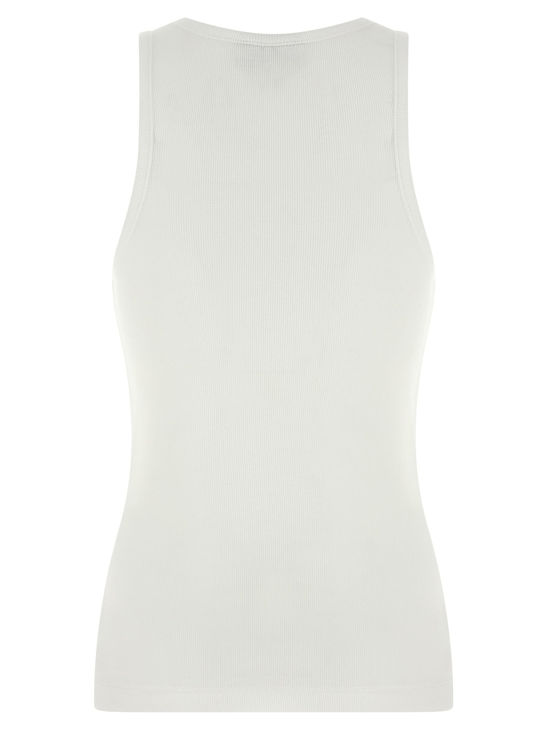 White Organic Cotton Sleeveles T-Shirt