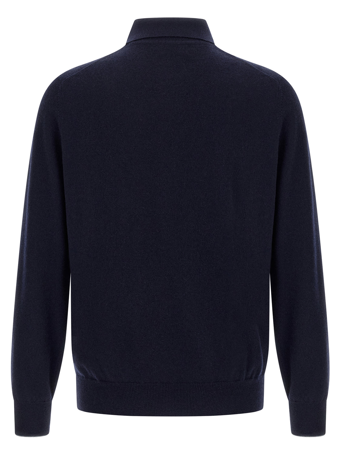Blue Cashmere Polo Shirt