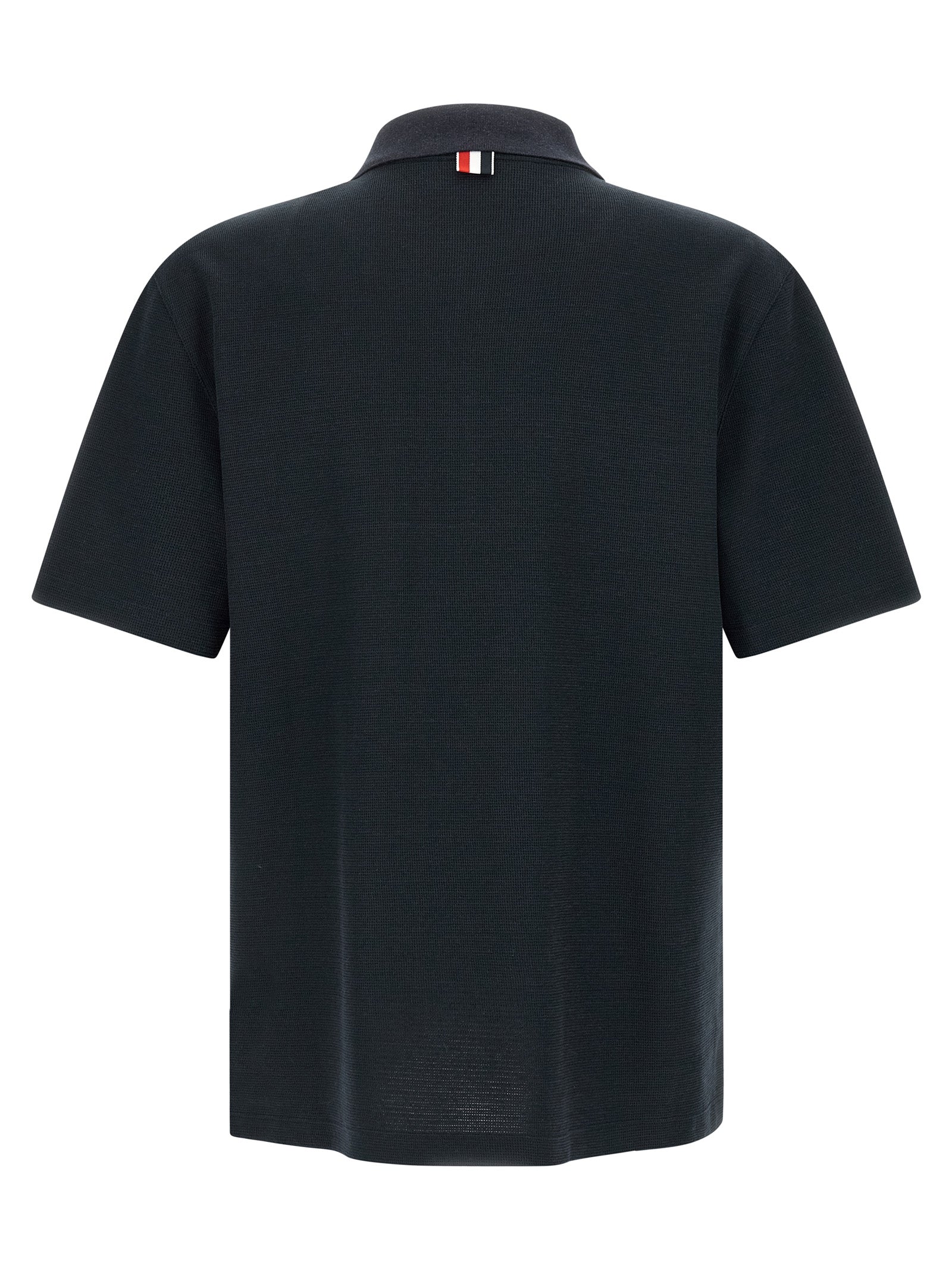 Blue Cotton Polo Shirt