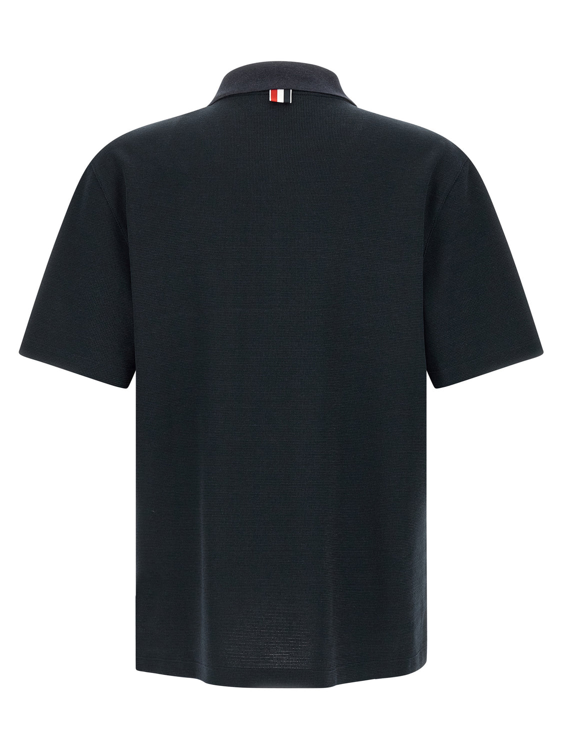 Blue Cotton Polo Shirt