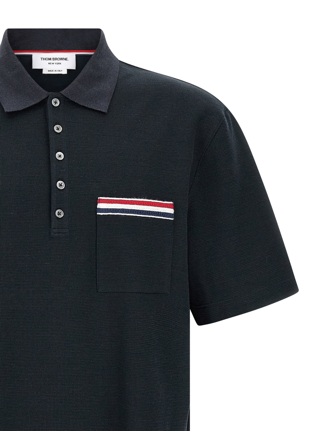 Blue Cotton Polo Shirt