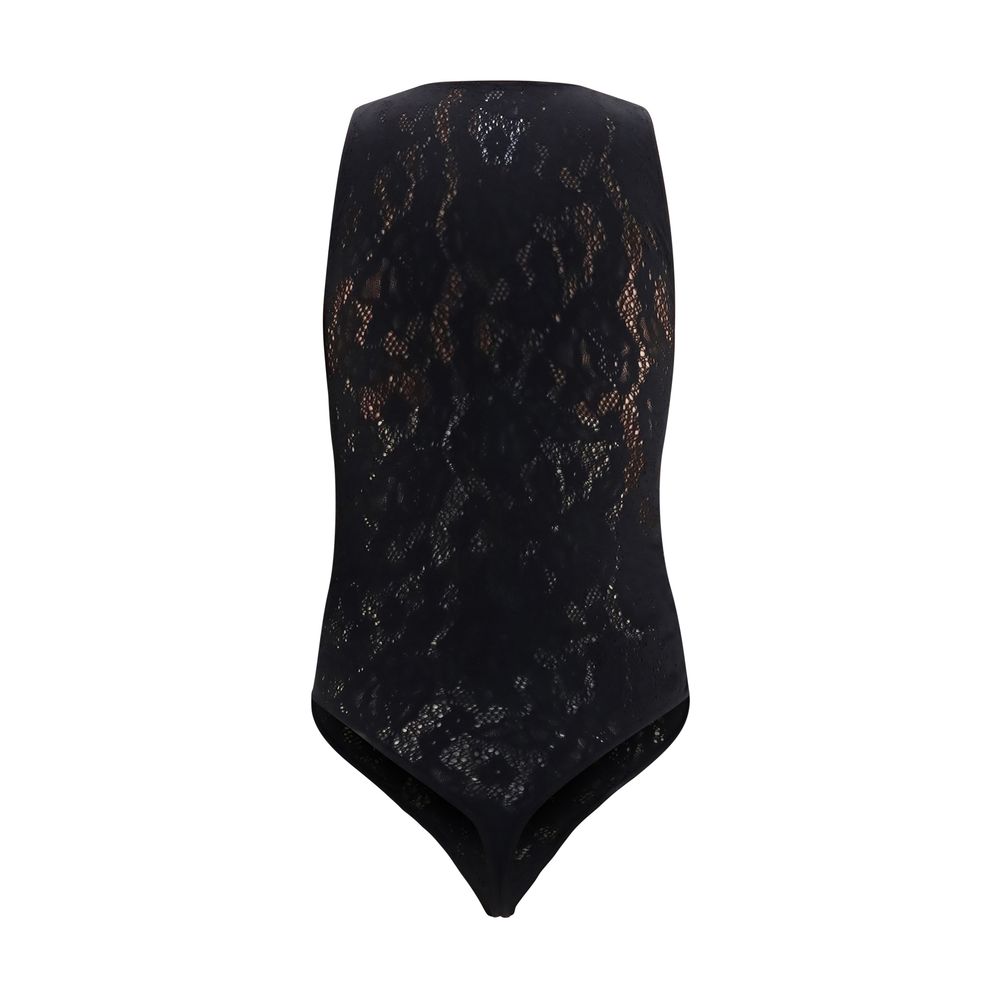 Black Polyamide Bodysuit