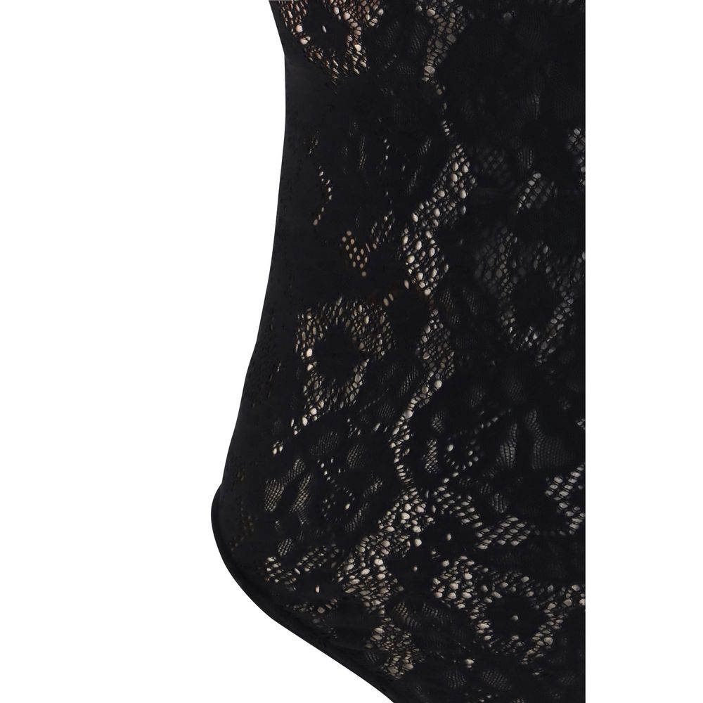 Black Polyamide Bodysuit
