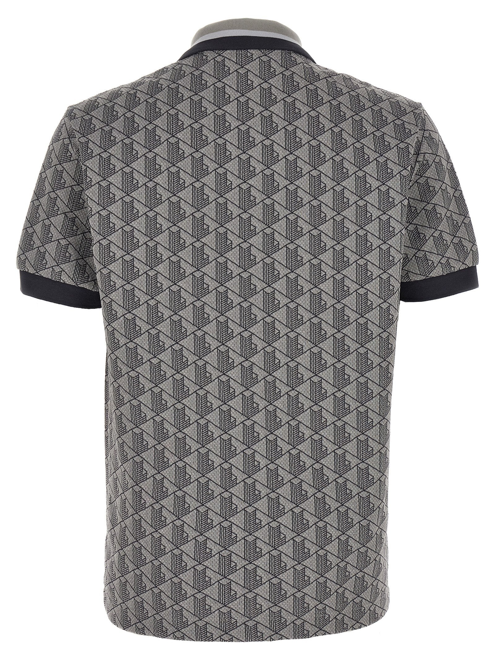 Gray Polyester Polo Shirt