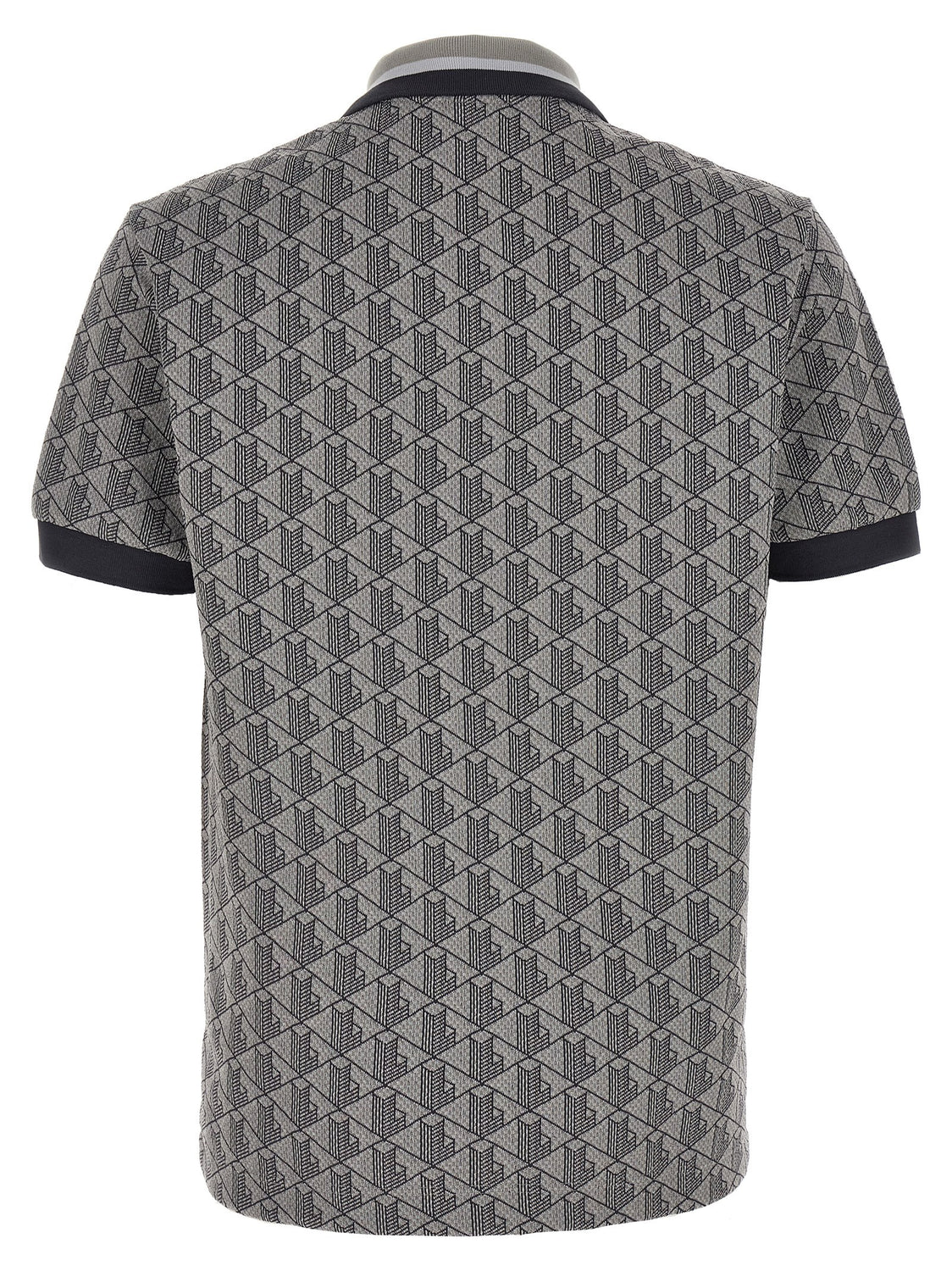 Gray Polyester Polo Shirt