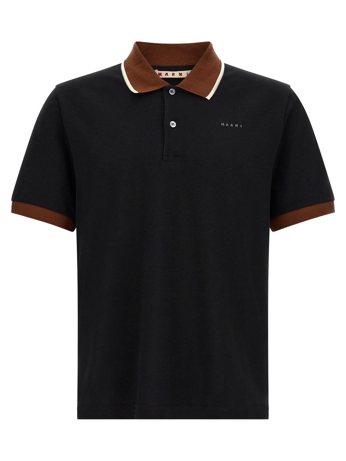 Black Cotton Polo Shirt
