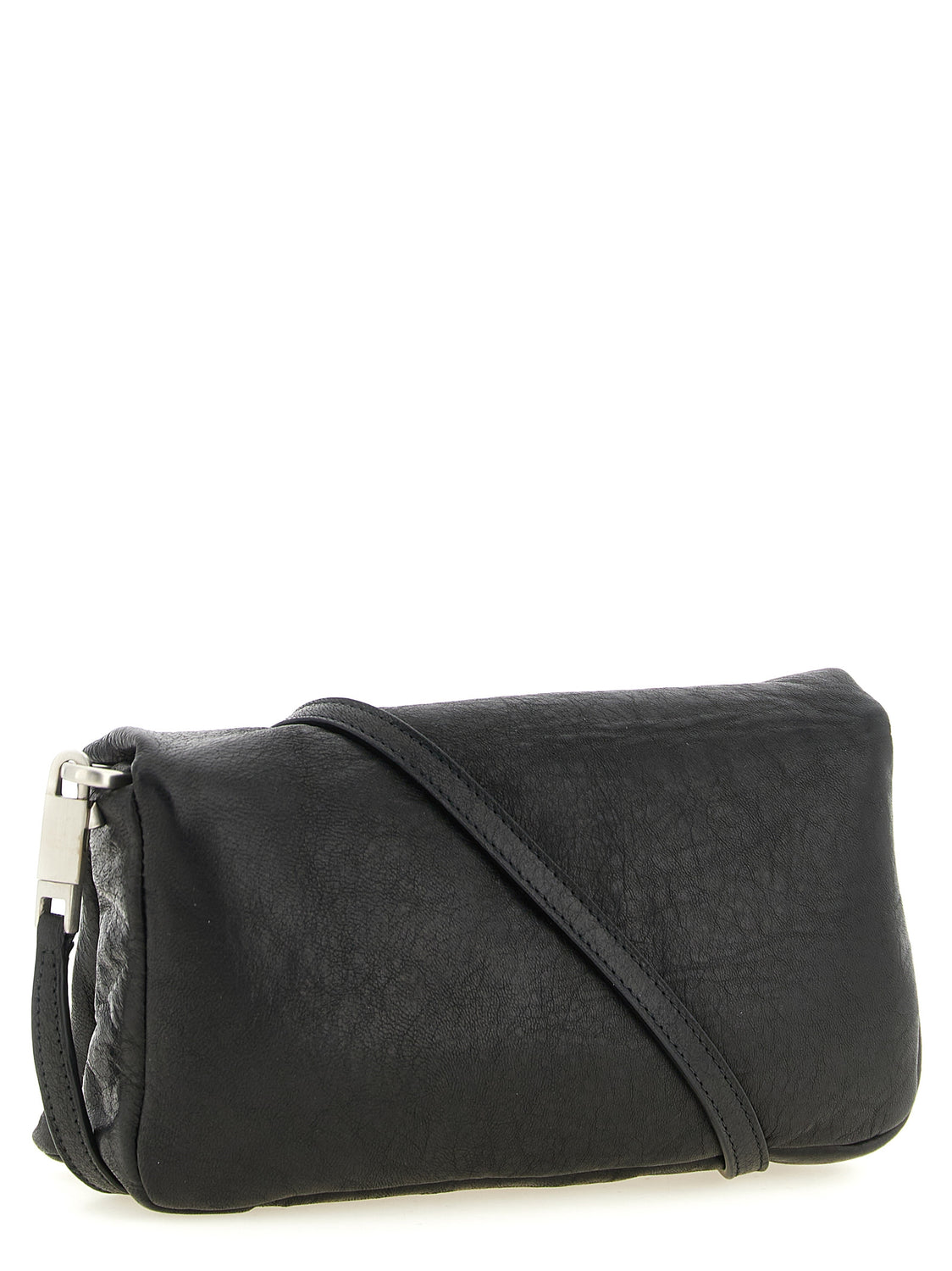 Black Lamb Leather Clutch Bag