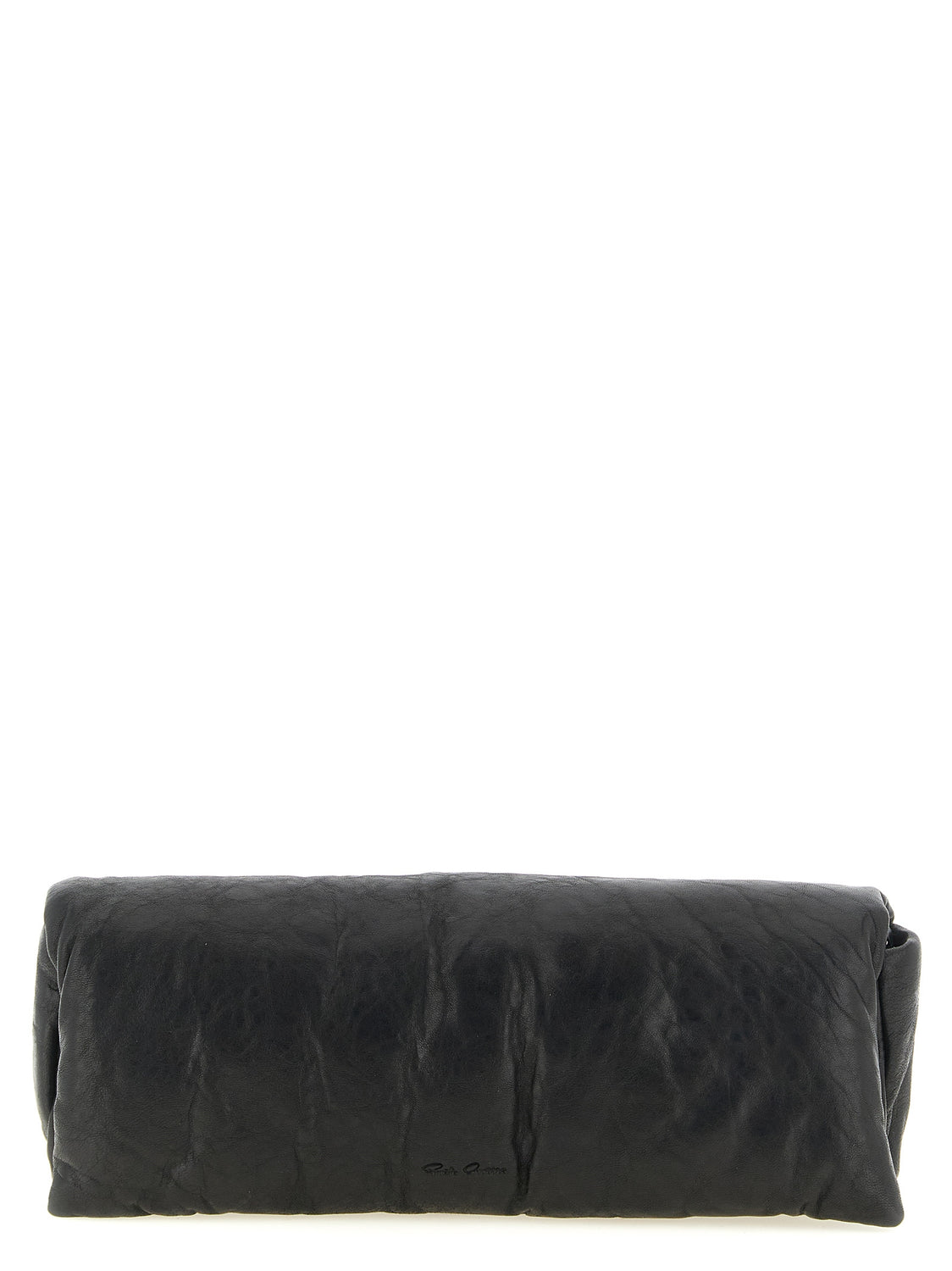 Black Lamb Leather Clutch Bag