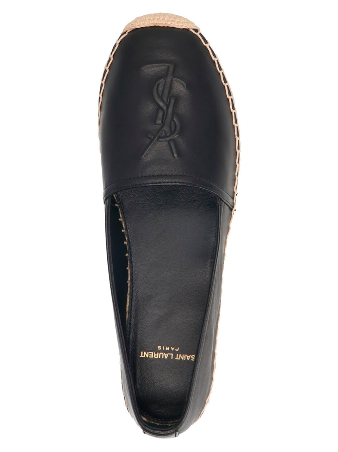 Black Lamb Leather Espadrilles