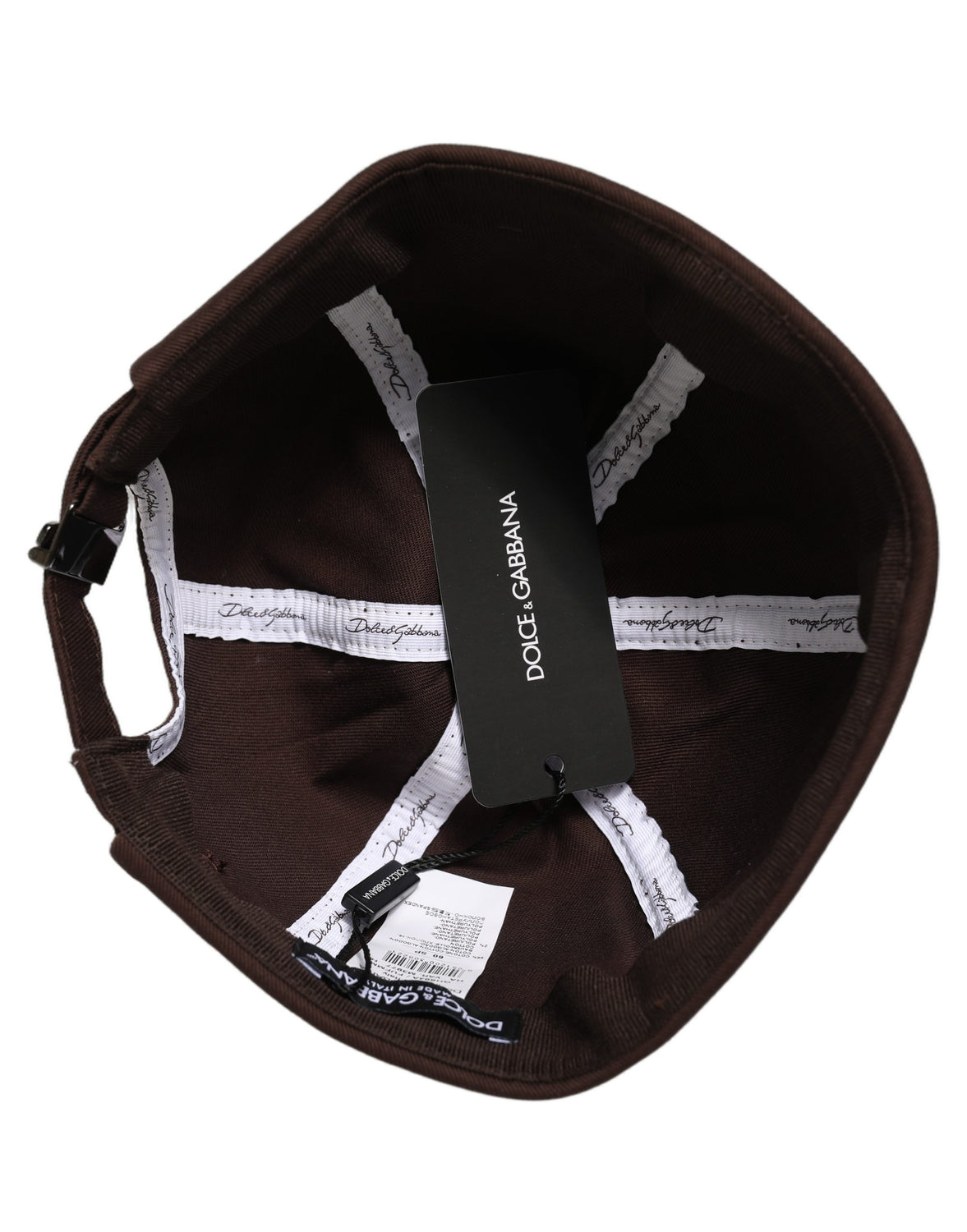 Men Brown Cotton Docker Capello Brimless Hat