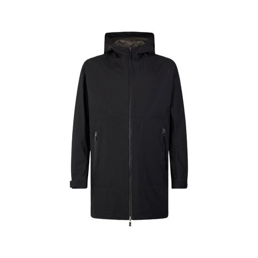 Black Polyester Coat