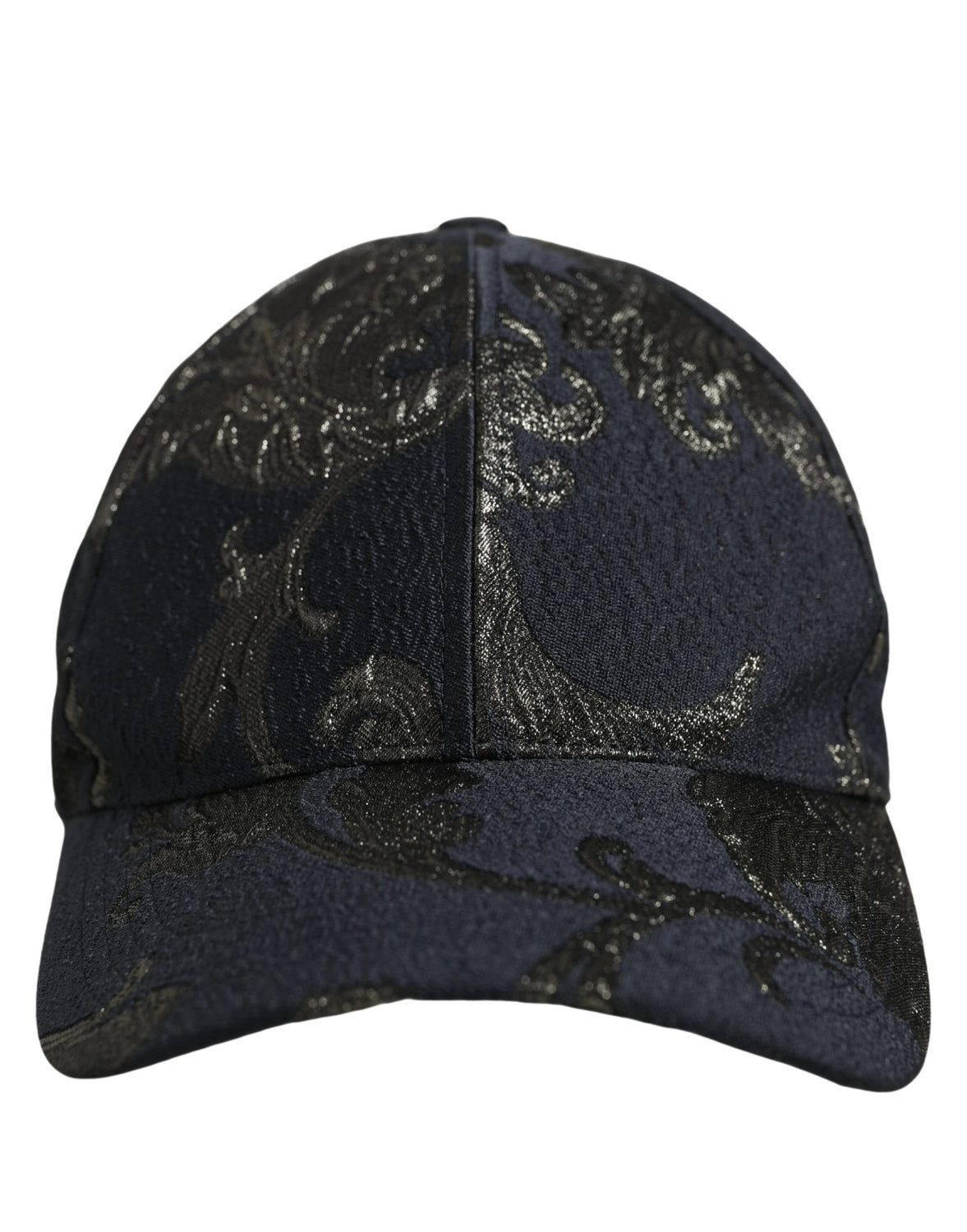 Men Black Floral Barocco Cotton Baseball Cap Hat
