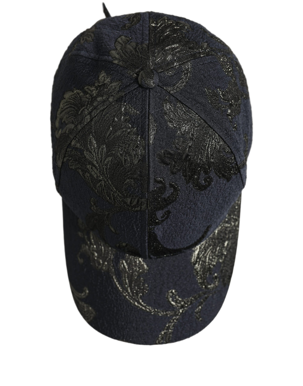 Men Black Floral Barocco Cotton Baseball Cap Hat