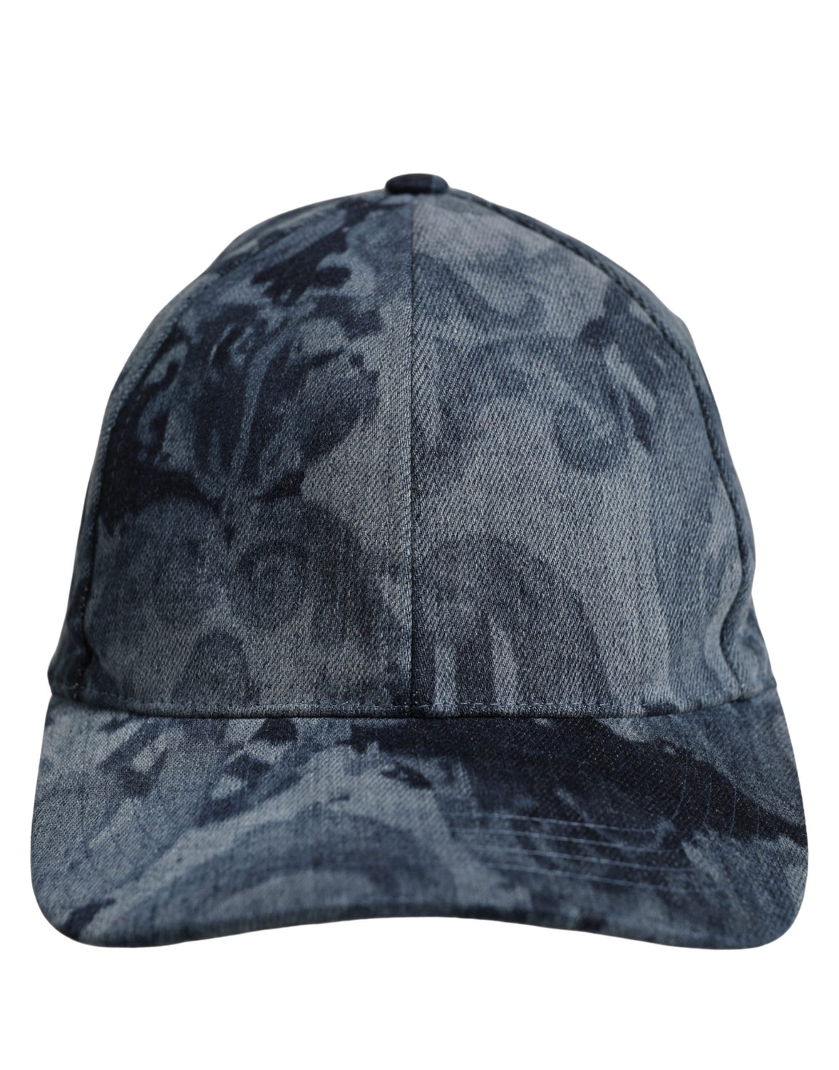 Men Blue All Over Logo Cotton Baseball Cap Hat