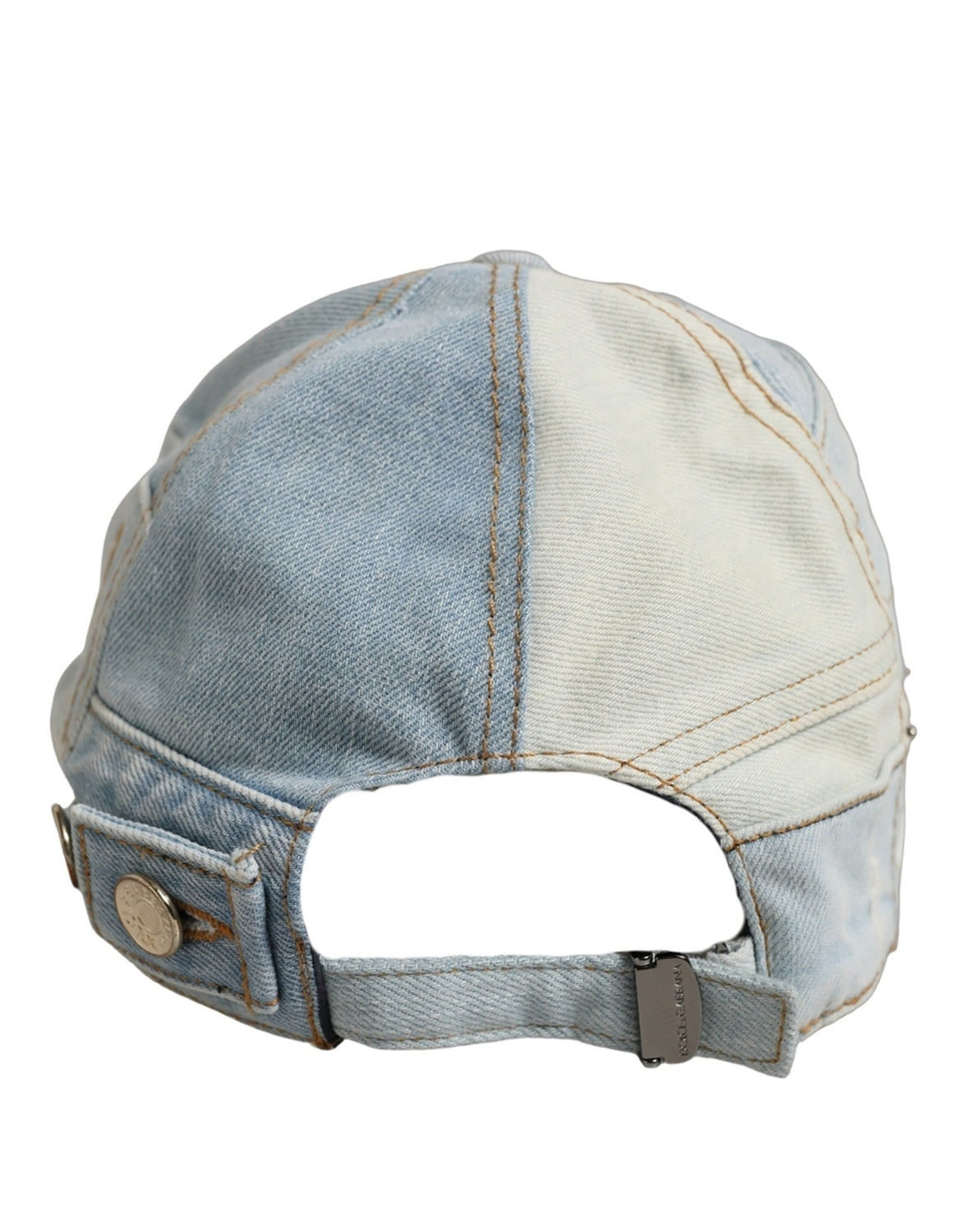 Men Blue Patchwork Cotton Denim Baseball Cap Hat