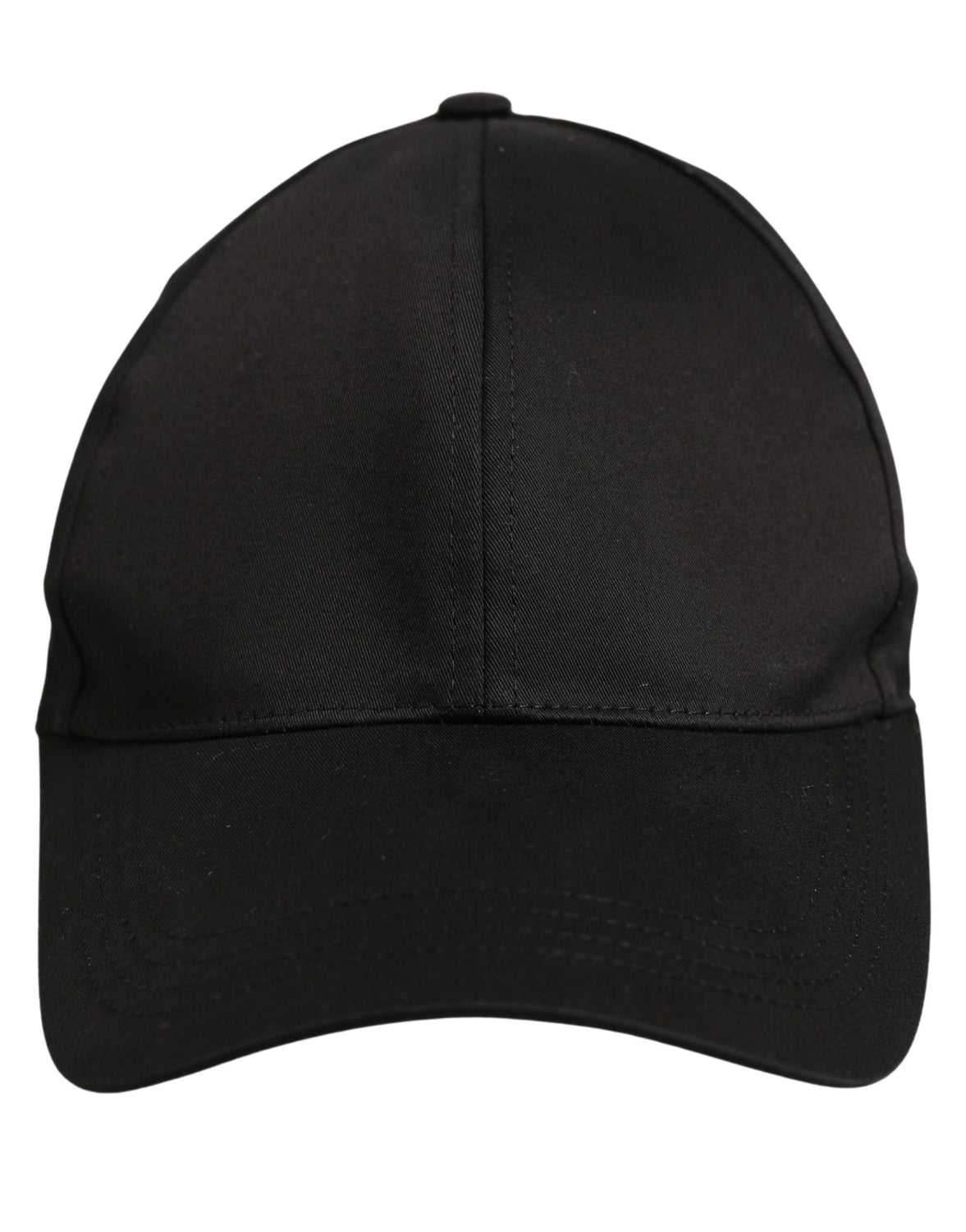 Men Black Cotton Baseball Cap 6 Panels Hat