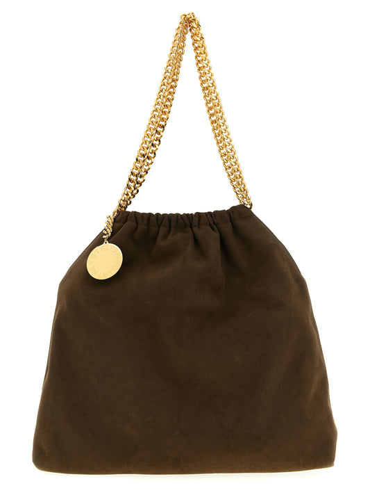 Brown Polyester Shoulder Bag