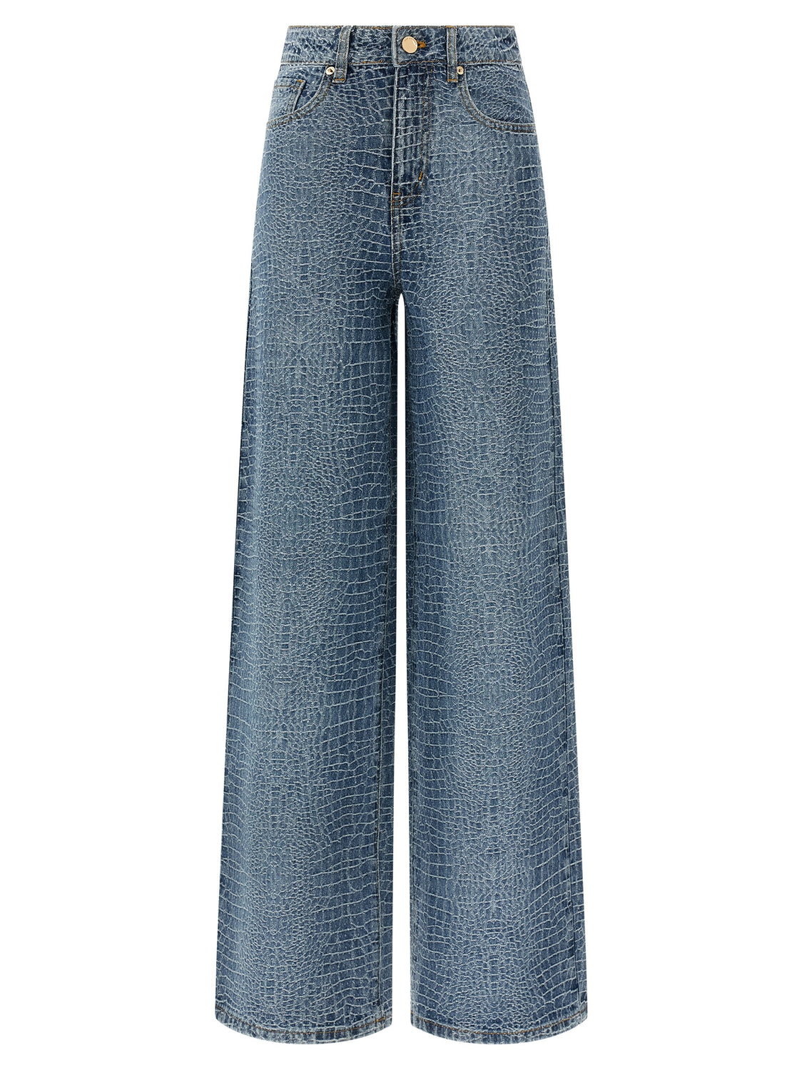 Blue Cotton Jeans Denim