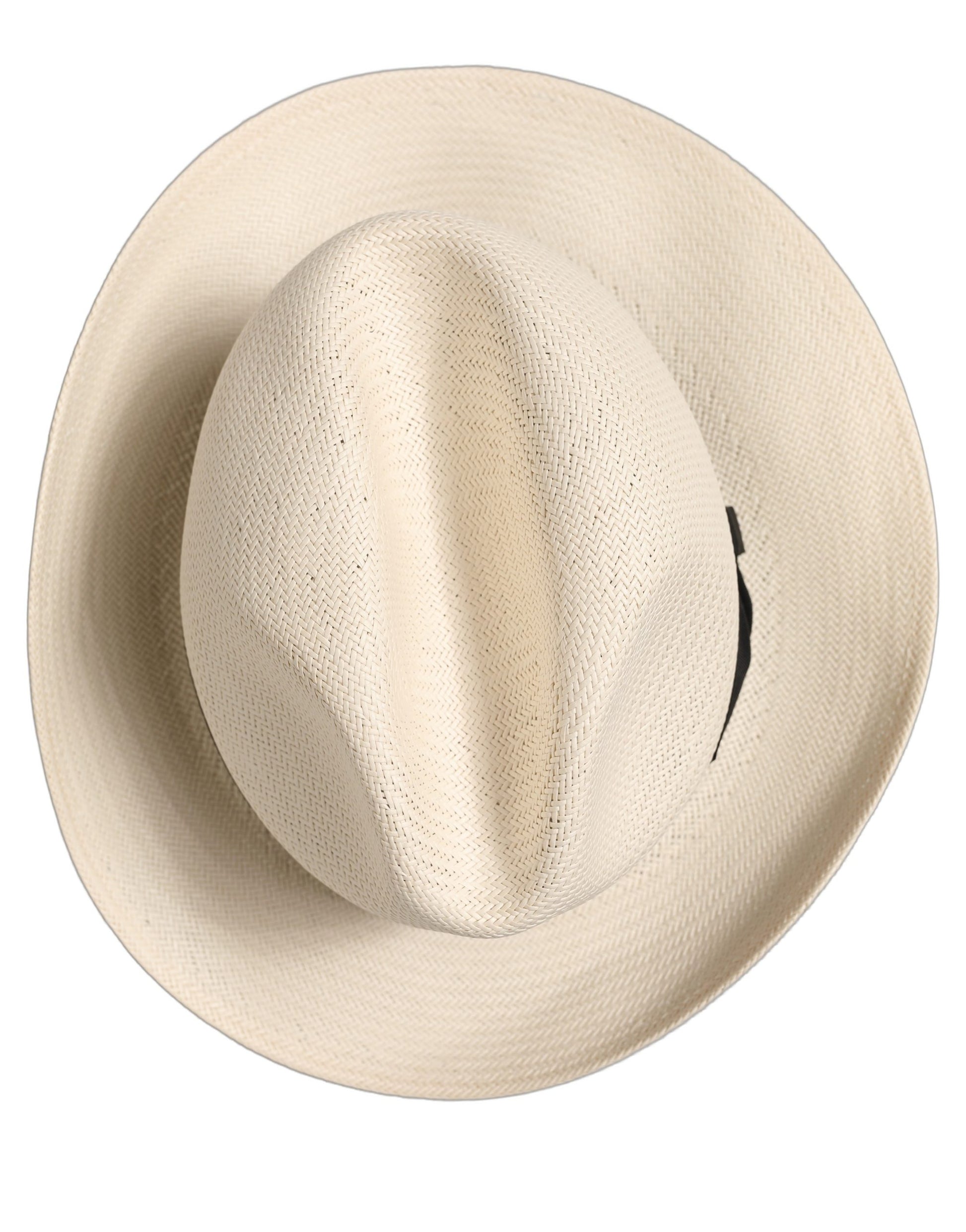 Men White Paper Straw Fedora Panama Capello Hat