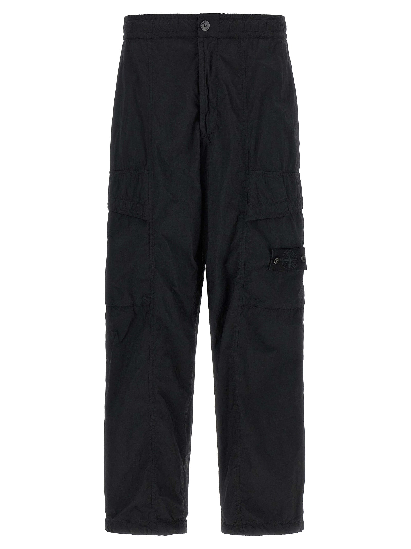 Black Polyamide Cargo Pants