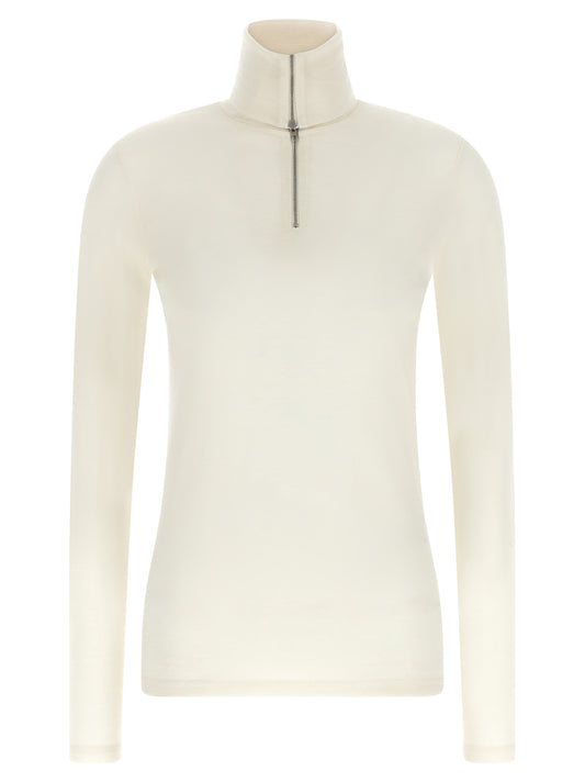 White Polyester Cardigan