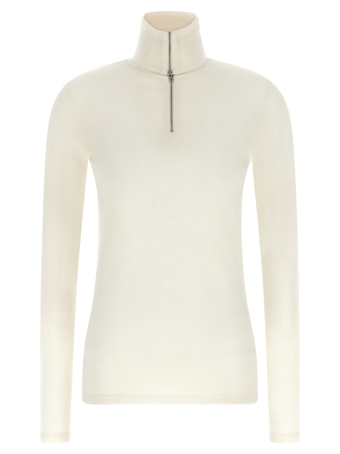 White Polyester Cardigan