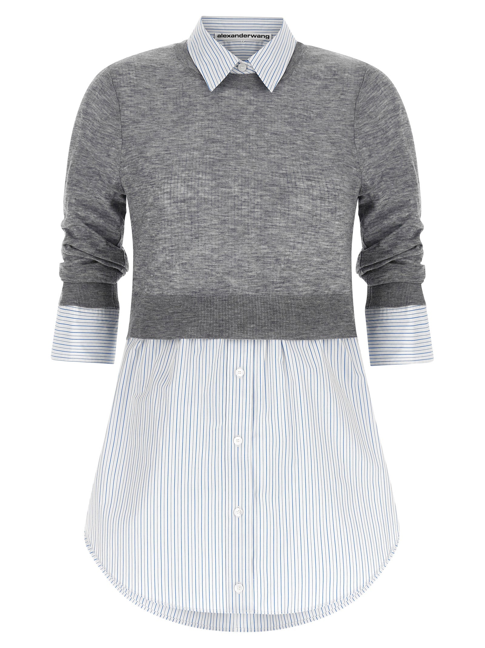 Gray Wool Blouse