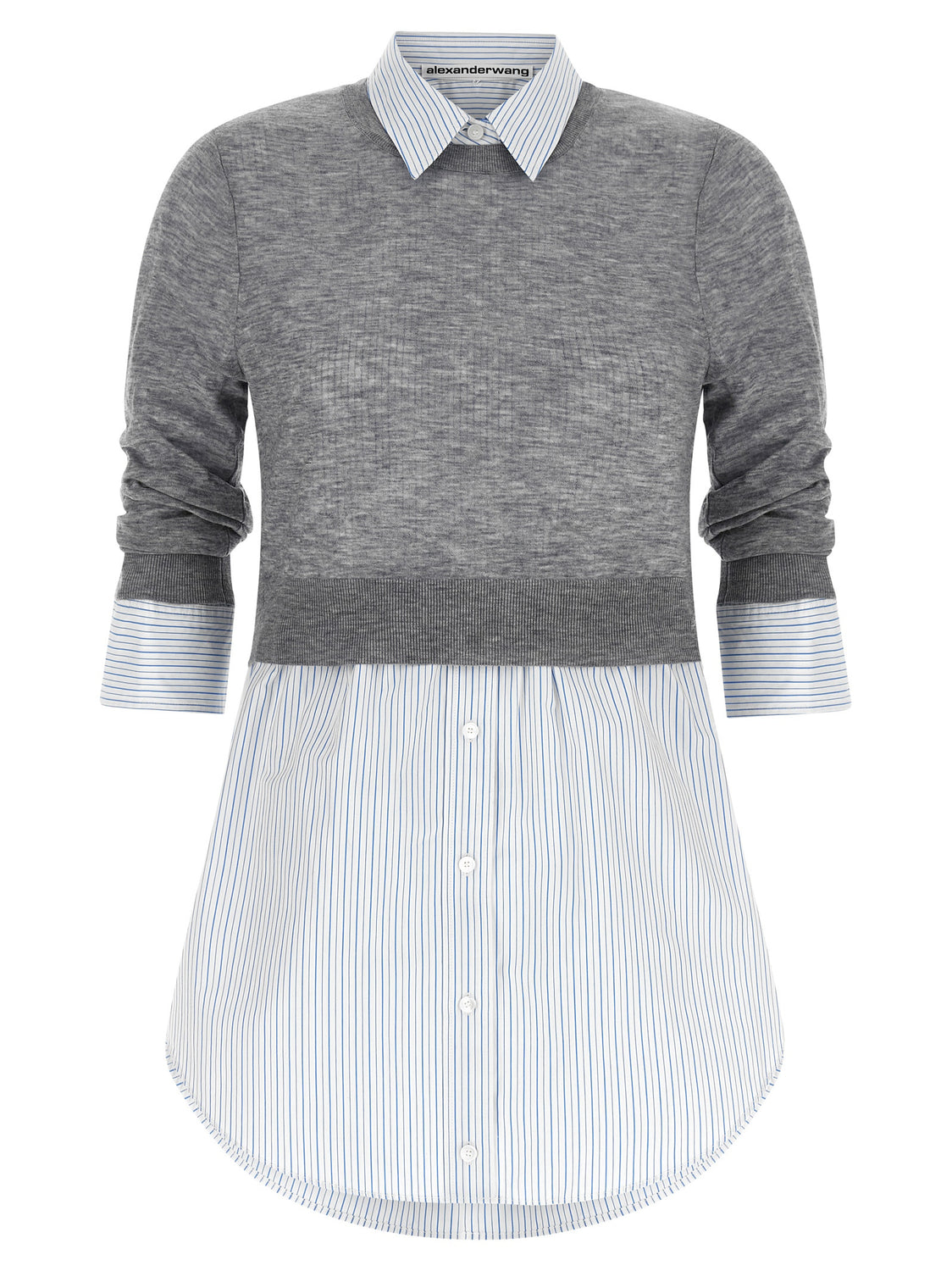 Gray Wool Blouse