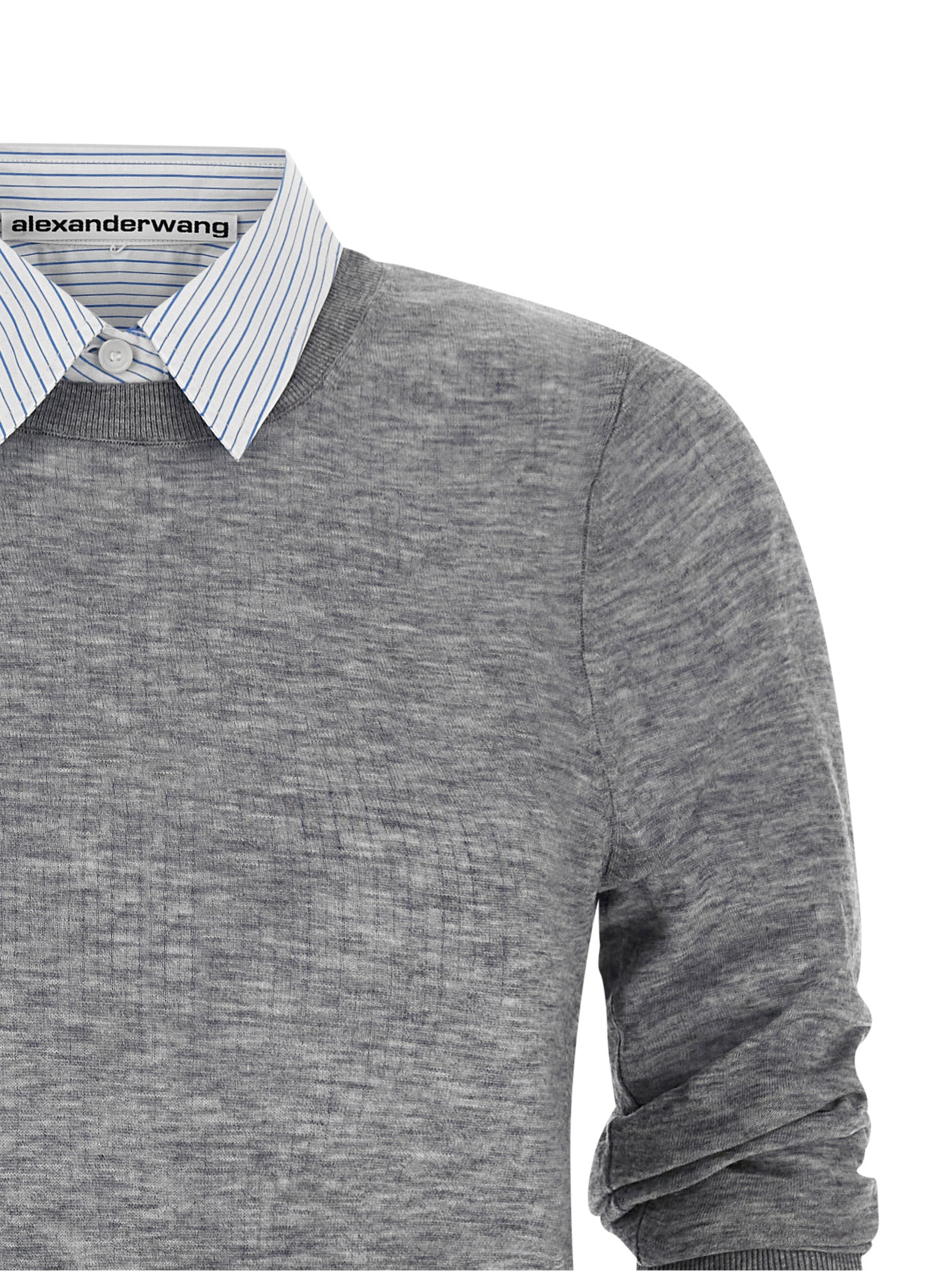 Gray Wool Blouse