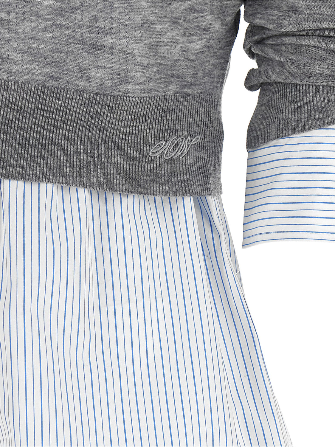 Gray Wool Blouse