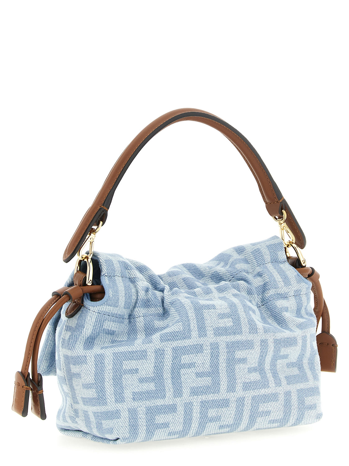 Blue Cotton Handbag