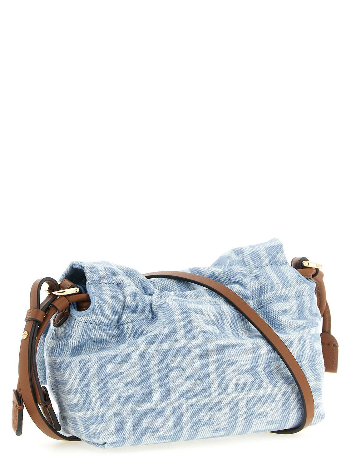Blue Cotton Handbag