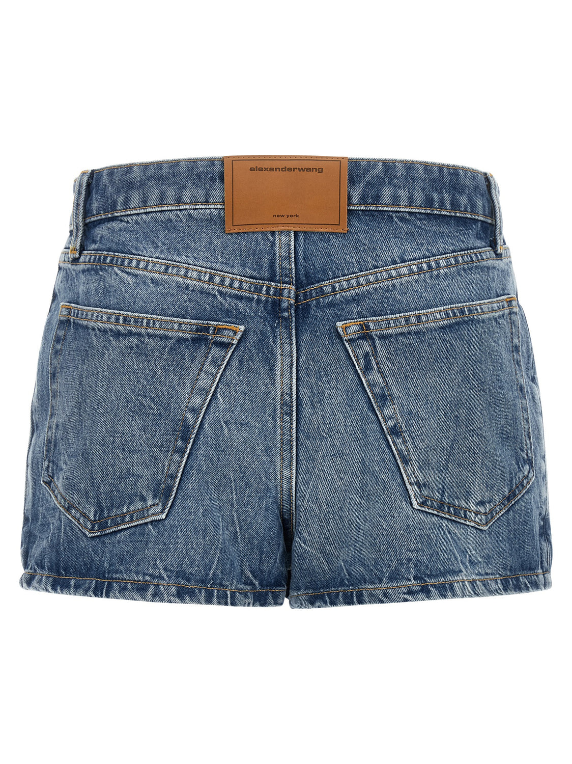 Blue Cotton Bermuda Shorts