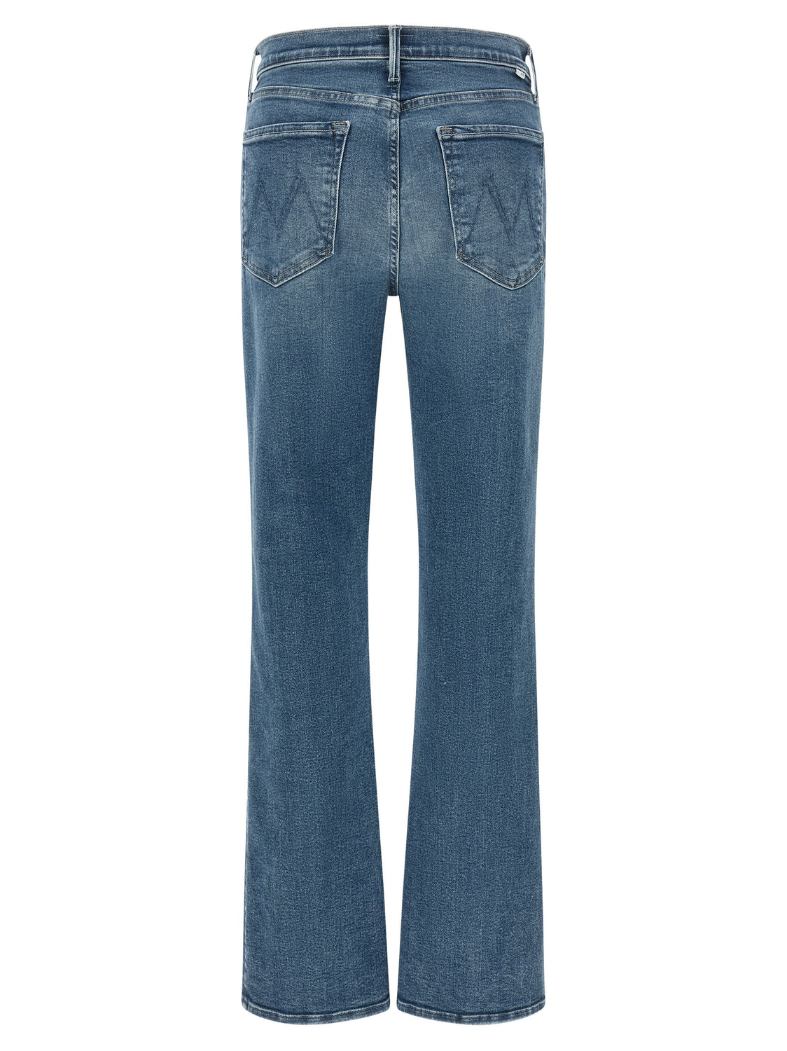 Blue Cotton Flared Jeans