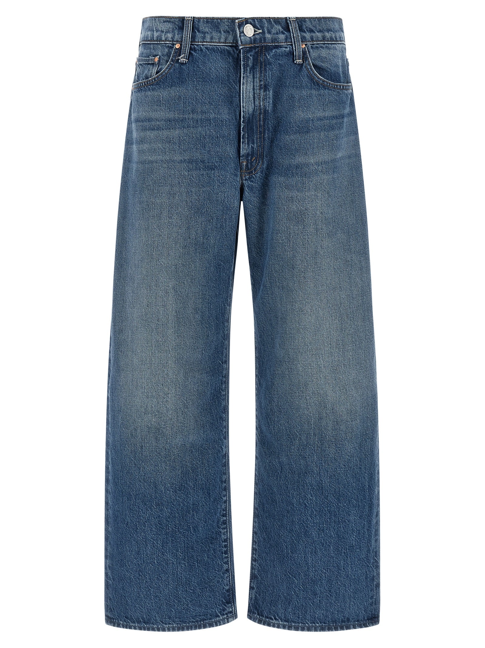 Blue Cotton Relaxed Fit Jeans