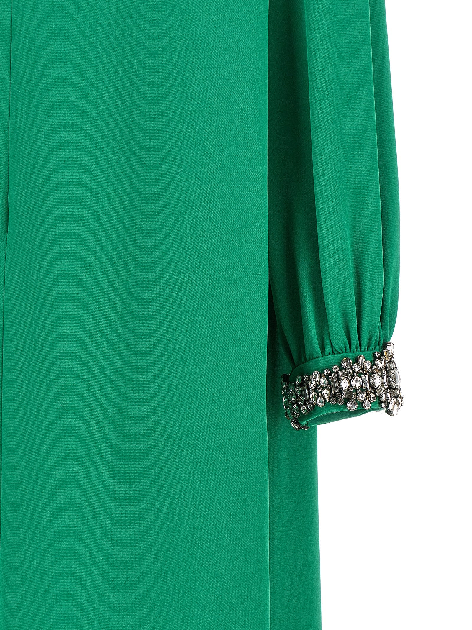 Bicolor Silk Long Dress